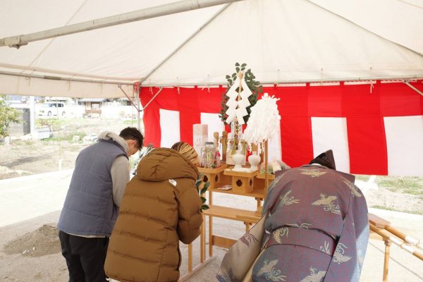 岡山の注文住宅｜総社　地鎮祭　イチマルホーム