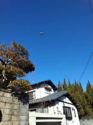 岡山の注文住宅｜ドローンを使ったお家調査