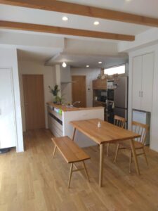 岡山の注文住宅｜OB邸撮影　施工事例　写真集　キッチン　ダイニング