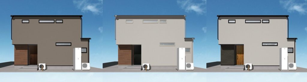 岡山の注文住宅｜イメージパース　CAD　外観