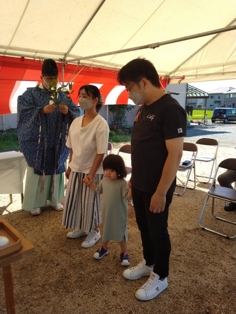 岡山の注文住宅｜地鎮祭　お祈り