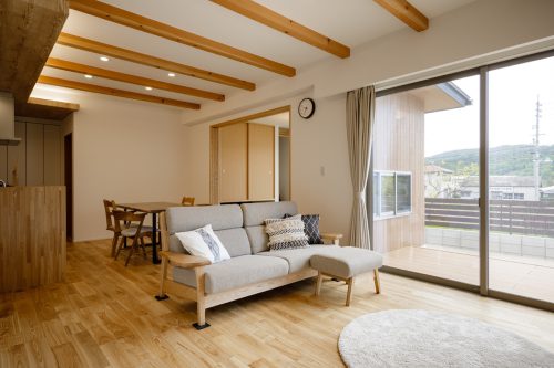 岡山の注文住宅｜施工事例　ウッドデッキ　イチマルホーム