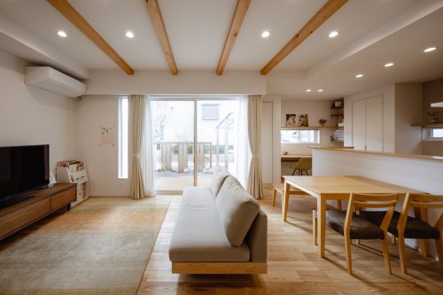 岡山の注文住宅｜施工事例　リビング　イチマルホーム