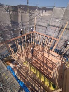 岡山の注文住宅｜上棟　イチマルホーム