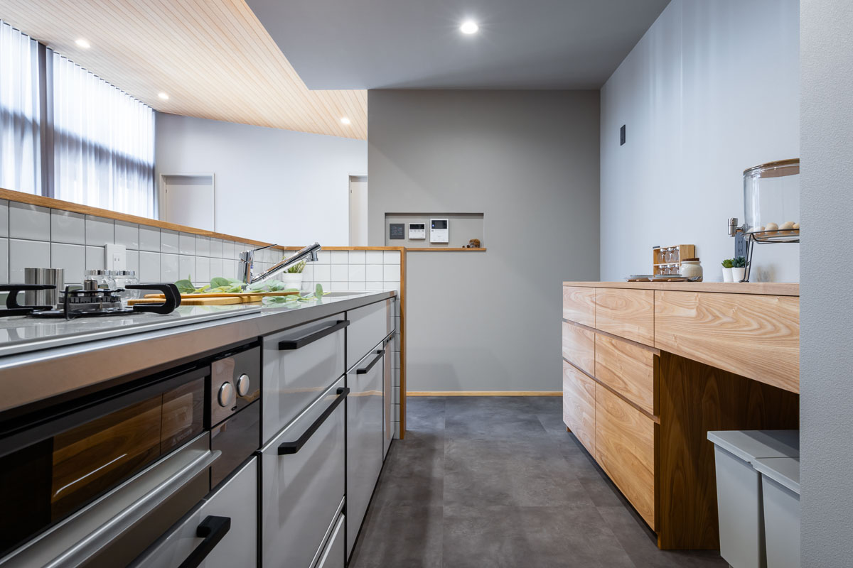 平屋　新築　物件　内観　キッチン｜イチマル