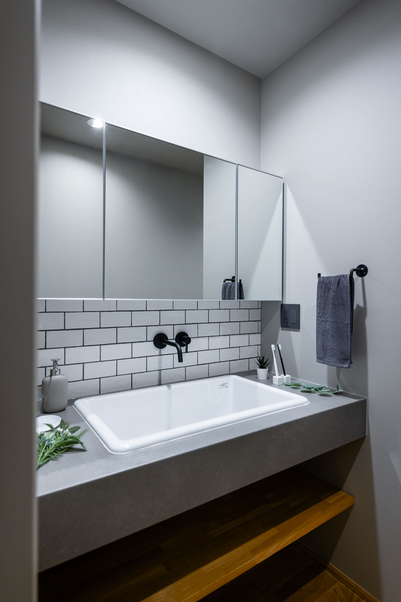 平屋　新築　物件　内観　洗面｜イチマル