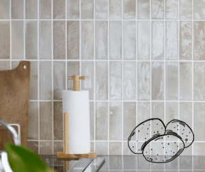 岡山の注文住宅｜タイル　芋貼り　いｍ貼り　イチマルホーム