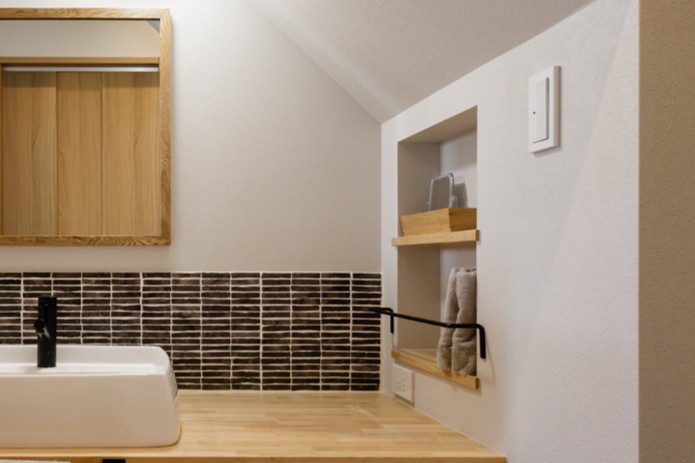 洗面ニッチ|施工事例 イチマルホーム