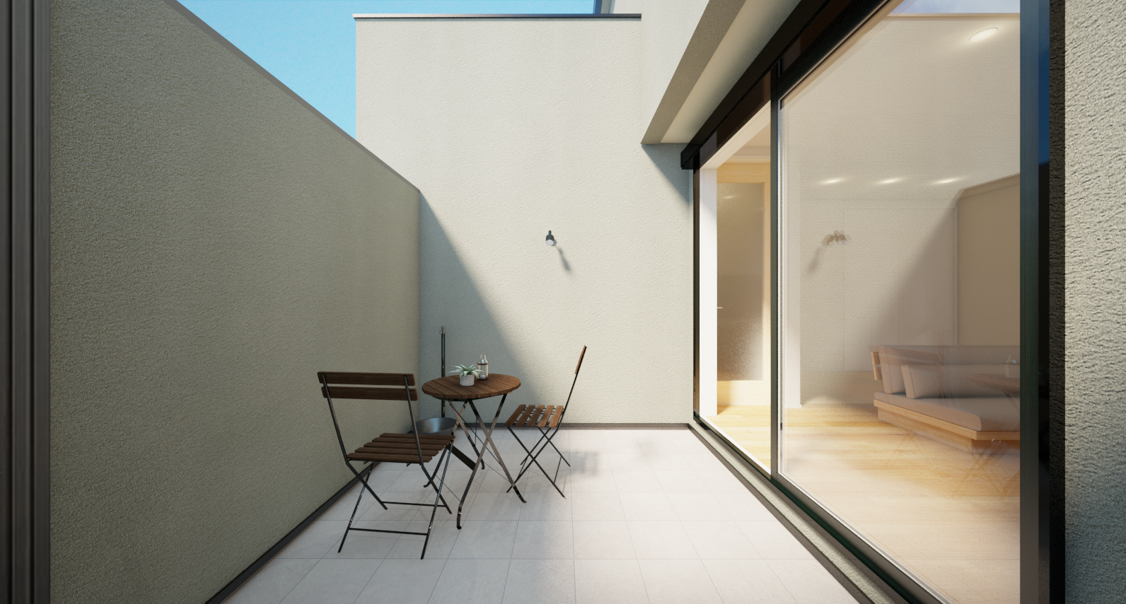 岡山市北区施工事例　中庭　パース｜イチマルホーム