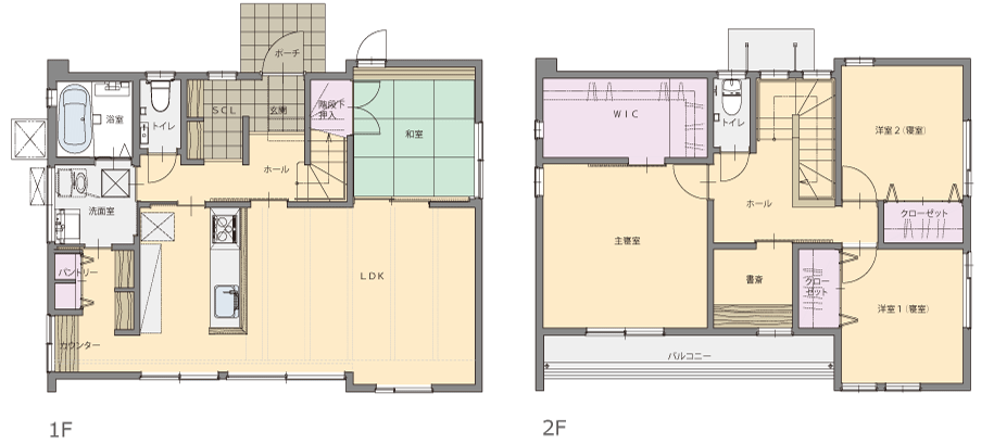 河本モデルハウス平面図