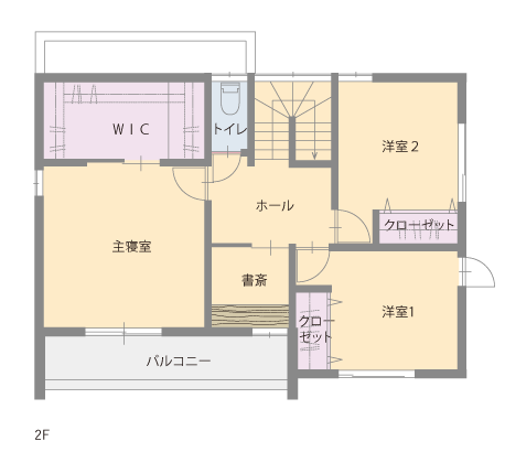 河本モデルハウスⅡ平面図2F