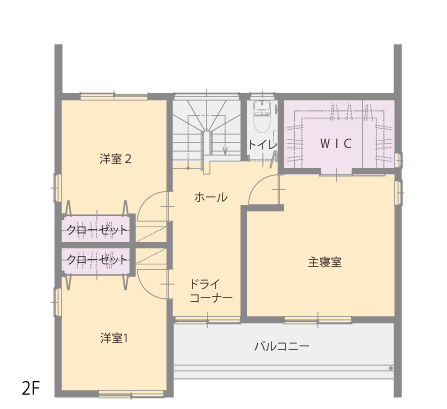 河本モデルハウスⅣ平面図2F