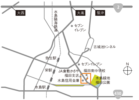 倉敷モデルハウス案内図広域