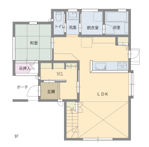 倉敷モデルハウス平面図1F