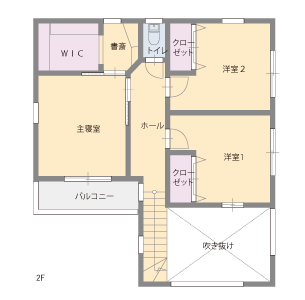 倉敷モデルハウス平面図2F