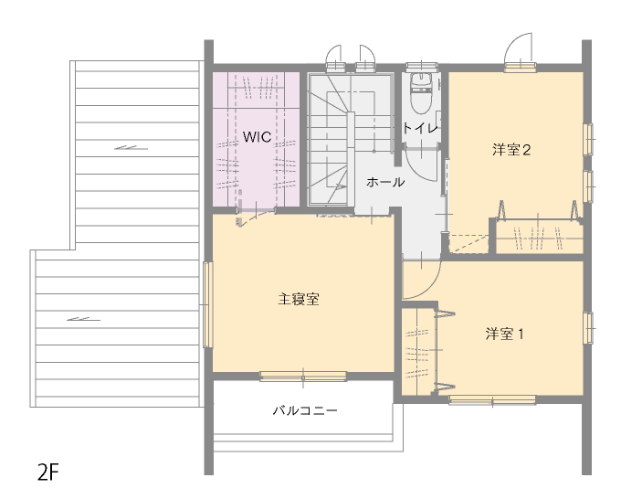 白石モデルハウス平面図2F