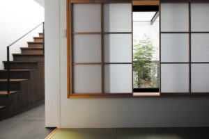 岡山の注文住宅｜木製サッシ　和室