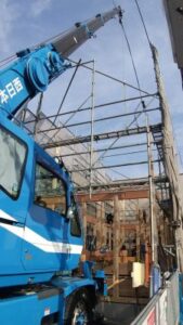 岡山の注文住宅｜上棟工事