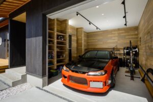 岡山の注文住宅|施工事例 インナーガレージ イチマルホーム