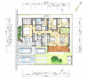 岡山の注文住宅｜間取り　イチマルホーム
